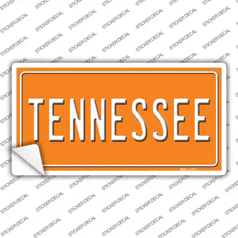 Tennessee Orange Novelty Sticker Decal