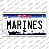 Texas Marines Novelty Sticker Decal