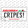 Cripes Wisconsin Novelty Sticker Decal