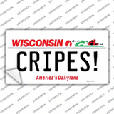 Cripes Wisconsin Novelty Sticker Decal