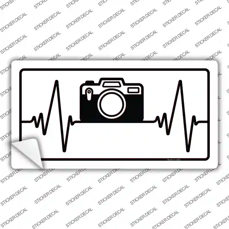 Photography Heart Beat Novelty Sticker Decal