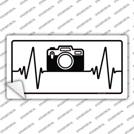 Photography Heart Beat Novelty Sticker Decal