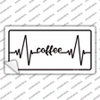 Coffee Heart Beat Novelty Sticker Decal