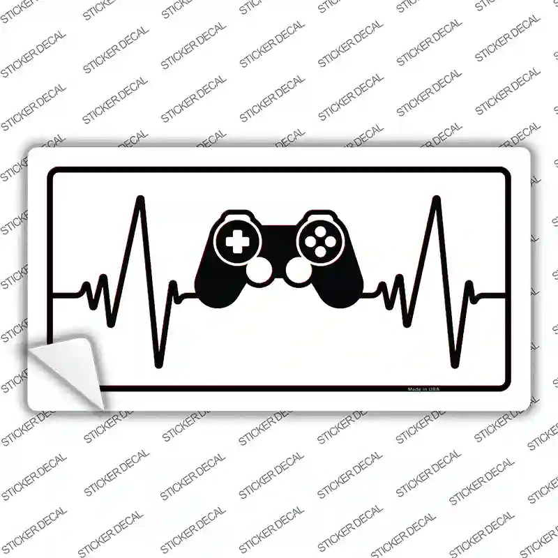 Video Games Heart Beat Novelty Sticker Decal