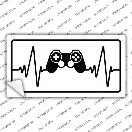 Video Games Heart Beat Novelty Sticker Decal