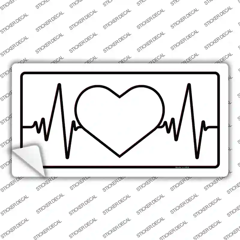 Love Heart Beat Novelty Sticker Decal