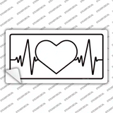 Love Heart Beat Novelty Sticker Decal