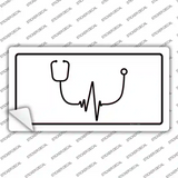 Stethoscope Heart Beat Novelty Sticker Decal