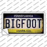 Bigfoot Pennsylvania Novelty Sticker Decal