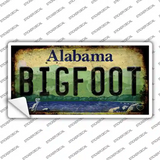 Bigfoot Alabama Novelty Sticker Decal