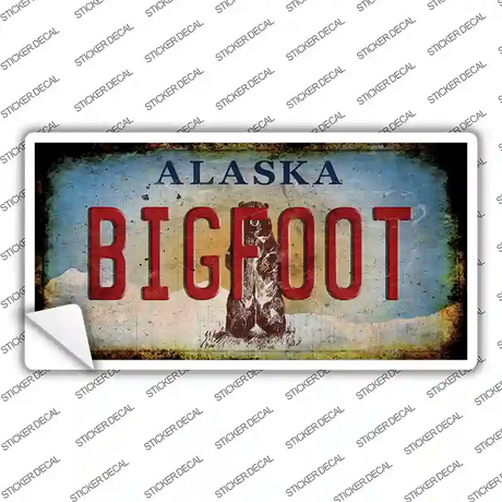 Bigfoot Alaska Novelty Sticker Decal