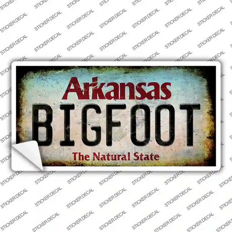 Bigfoot Arkansas Novelty Sticker Decal