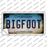 Bigfoot Connecticut Novelty Sticker Decal