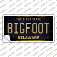 Bigfoot Delaware Novelty Sticker Decal