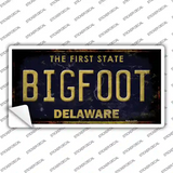 Bigfoot Delaware Novelty Sticker Decal