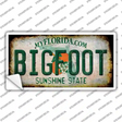 Bigfoot Florida Novelty Sticker Decal