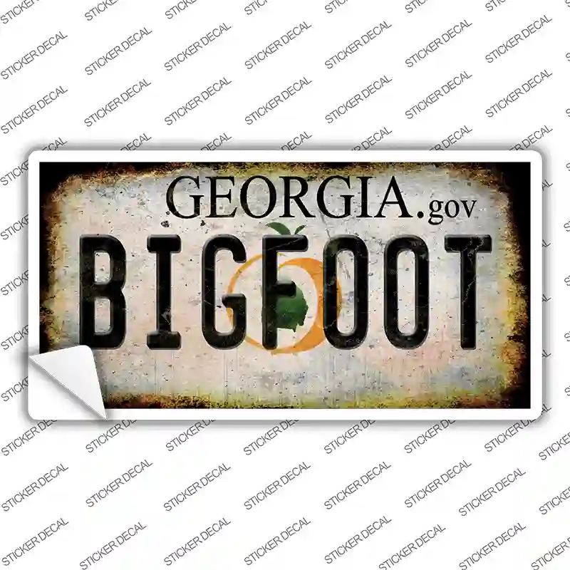 Bigfoot Georgia Novelty Sticker Decal
