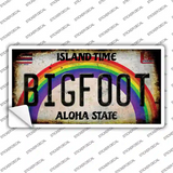 Bigfoot Hawaii Novelty Sticker Decal