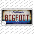 Bigfoot Illinois Novelty Sticker Decal