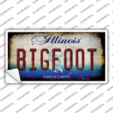 Bigfoot Illinois Novelty Sticker Decal