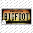 Bigfoot Indiana Novelty Sticker Decal