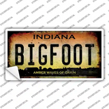 Bigfoot Indiana Novelty Sticker Decal