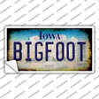 Bigfoot Iowa Novelty Sticker Decal