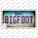 Bigfoot Iowa Novelty Sticker Decal