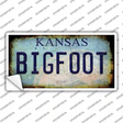 Bigfoot Kansas Novelty Sticker Decal