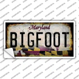 Bigfoot Maryland Novelty Sticker Decal