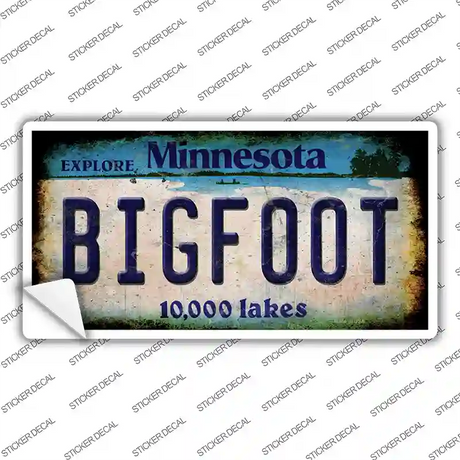 Bigfoot Minnesota Novelty Sticker Decal