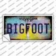Bigfoot Mississippi Novelty Sticker Decal