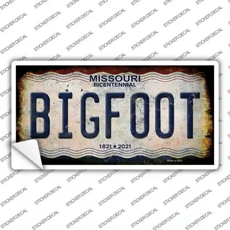 Bigfoot Missouri Novelty Sticker Decal