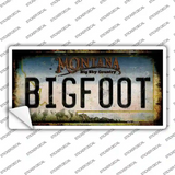 Bigfoot Montana Novelty Sticker Decal
