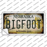 Bigfoot Nebraska Novelty Sticker Decal