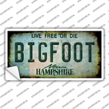 Bigfoot New Hampshire Novelty Sticker Decal