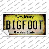 Bigfoot New Jersey Novelty Sticker Decal