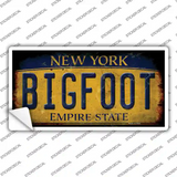 Bigfoot New York Novelty Sticker Decal
