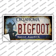 Bigfoot Oklahoma Novelty Sticker Decal