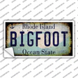 Bigfoot Rhode Island Novelty Sticker Decal