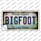 Bigfoot Rhode Island Novelty Sticker Decal