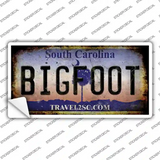 Bigfoot South Carolina Novelty Sticker Decal