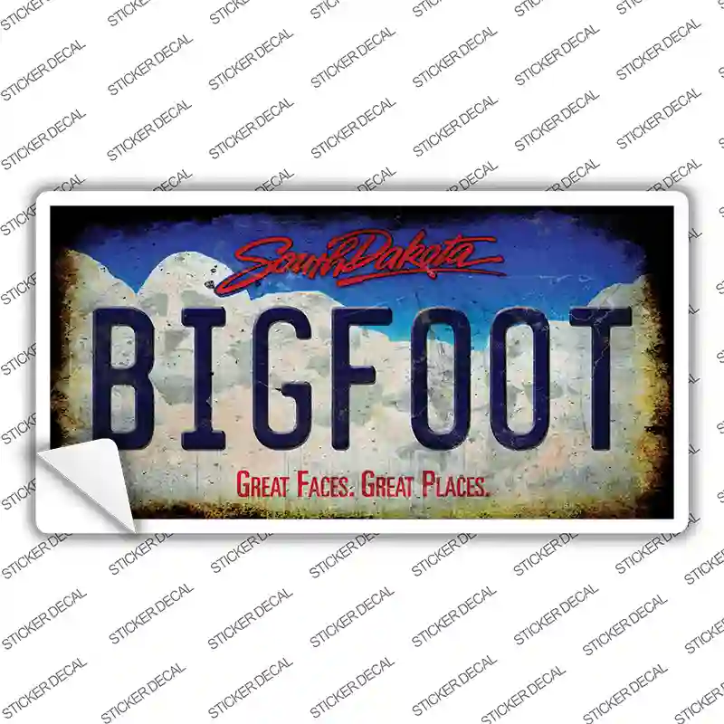 Bigfoot South Dakota Novelty Sticker Decal