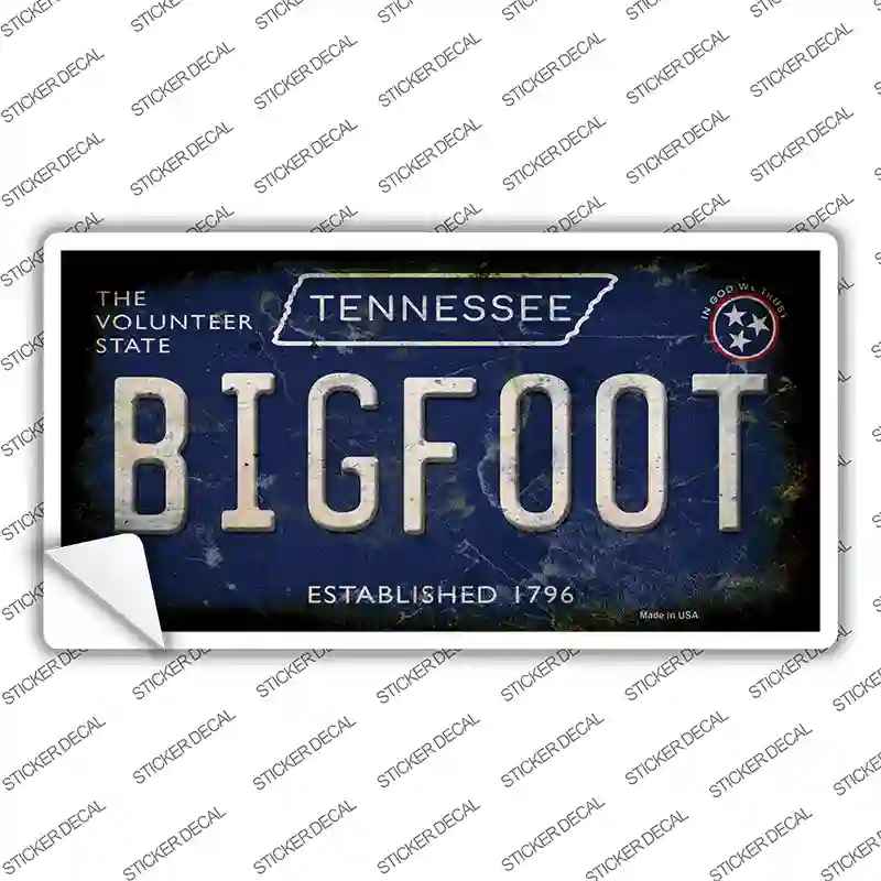 Bigfoot Tennessee Novelty Sticker Decal