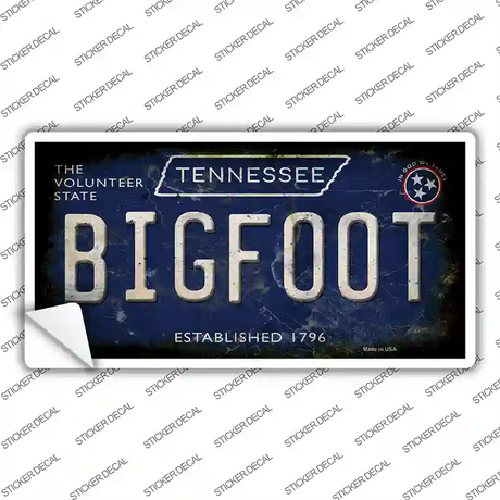 Bigfoot Tennessee Novelty Sticker Decal