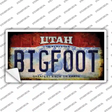 Bigfoot Utah Novelty Sticker Decal