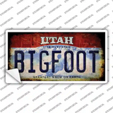 Bigfoot Utah Novelty Sticker Decal