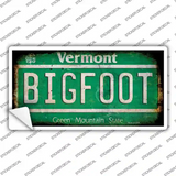 Bigfoot Vermont Novelty Sticker Decal