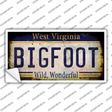 Bigfoot West Virginia Novelty Sticker Decal