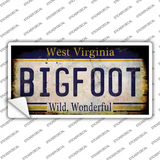 Bigfoot West Virginia Novelty Sticker Decal